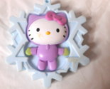 McDonalds 2011 Hello Kitty Snow Hello Kitty Snowflake Toy #8 Loose Stained - £3.06 GBP