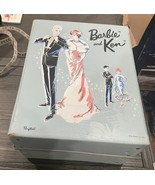 1963 Ponytail Barbie &amp; Ken Carrying Case For Dolls Clothes Mattel W/ Ins... - £39.88 GBP