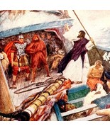 Paul In The Storm At Sea 1900 Color Plate Victorian Religious Nautical A... - $557.00 MXN