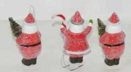 Ganz midwest Gift MX176977 Hanging Stand Santa Ornaments Set of 3 image 2