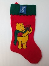 Vintage Disney Winnie The Pooh 18&quot; Felt Christmas Stocking Santa’s Best NOS - £10.30 GBP
