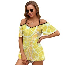 Mondxflaur Fruits T Shirts for Women Short Sleeve Spaghetti Strap Top Cl... - $22.99
