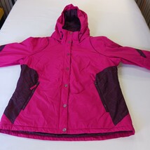 Columbia WL4024 Omni-Shield Women's Pink Full Zip Snap Hoodie Jacket Size XL image 12