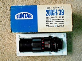 Suntar Auto Telephoto 200mm f:3.9 w/YS Auto T System For Nikon SLR Camera - $59.19