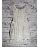 Genuine Kids Osh Kosh Girl&#39;s Size 5 Summer Spring Dress Ivory White Lace - $361.56 MXN