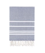 Bello Turkish Towel, Vartan Black &amp; White, Handwoven Peshtemal, 39 x 66.... - $27.95