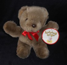 Vintage Commonwealth Helping Hugs Brown Baby Teddy Bear Stuffed Animal Plush Toy - £21.07 GBP