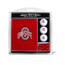 Ohio State Buckeyes NCAA Regulation Size Golf Balls Tees Embroidered Tow... - £24.92 GBP