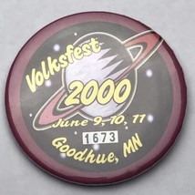 Volkfest Goodhue Minnesota 2000 Pin Button Pinback Numbered Vendor Badge - £9.71 GBP