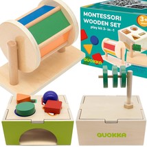 Montessori Toys For Babies 12 Months - Shape Sorter Toys For Toddlers 1 2 3 Year - £53.87 GBP