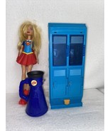 DC Super Hero Girls Super girl 14” Doll With Locker, Backpack and.... - £15.68 GBP