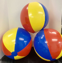 3-PACK~ Swimline 24&quot; Beach Balls, Pool~Lake~Beach Fun~Classic Style~Bright Color - £11.66 GBP