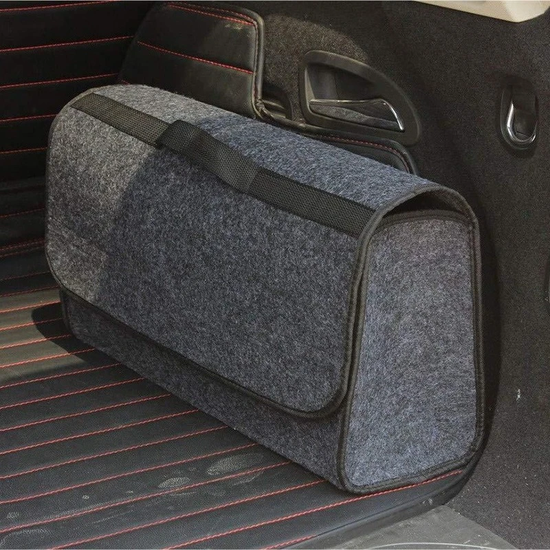Seat organizer car organizer bag woolen felt stowing tidying large container waterproof thumb200