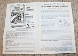 Lionel Postwar #681 &amp; #736 Steam Locomotive Instruction Sheet #681-27 1-... - $16.00