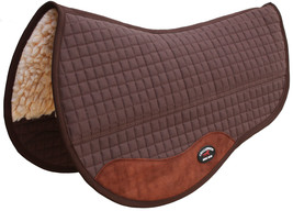 Equine Western Horse Saddle Pad 28&quot;X38&quot; Double Back Barrel Fleece Lined 39109 - $59.39