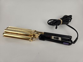 Hot Tools 3 Barrel Hair Waver | Model 1175G Crimp Wave | Y2K 2000s Curli... - $19.99