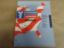 1976 Evinrude Service Shop Manual Electric EB12 EB14 ET12 ET14 OEM Boat - £11.20 GBP