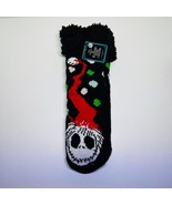 Nightmare Before Christmas Womens Sherpa Jack Skellington Holiday Slippe... - £8.70 GBP