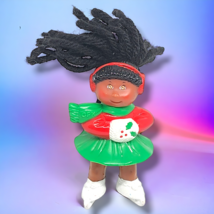 Cabbage Patch Doll Mini Figure Christmas Ice Skater 3.5&quot; Tall 1992 - £4.29 GBP
