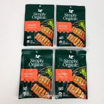 (Lot of 4) Simply Organic Mix Teriyaki Marinade 0.99 Oz Great For Salmon  - £9.41 GBP