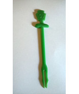 Heinz 57 Pickle Prong Fork Swizzle Stick Stirrer Fork Green Plastic - €6,21 EUR