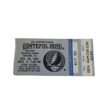 GRATEFUL DEAD TICKET 12-30-1987 OAKLAND COLISEUM ARENA *MAIL ORDER* GARC... - $25.00