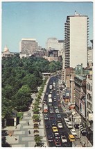Boston MA Tremont Street and Boston Common - Old Cars - c1970s chrome postcard - $3.50