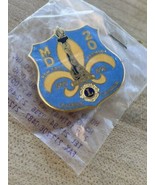 Lions Club Lapel Pin New York Bermuda Multiple Dist. 20 Montreal Quebec ... - $28.43 CAD
