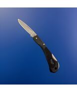 Case XX 059L SS Pocket Knife Lockback Plain Edge Blade Black - $15.00