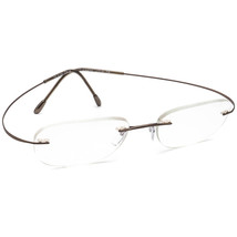 Silhouette Eyeglasses 7799 40 6102 Titan Brown Rimless Frame Austria 49[]19 150 - £97.63 GBP