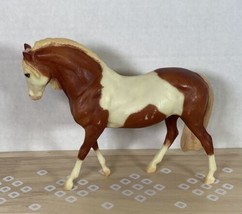 Breyer Molding Co American Paint Horse Pinto Silver Logo Chestnut Tan Pony - $18.50