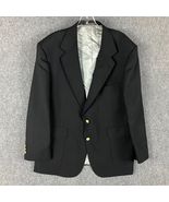 Vintage Stafford Blazer Men&#39;s 44S Jacket Black Polyester Wool Formal 2 B... - $1,278.56 MXN