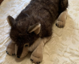 Wild Republic Jumbo Timber Wolf Realistic Plush XL 40”   VGC - $33.66