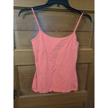 Maurices Coral Pink Basic Adjustable Strap Cami Size S Built in Bra - £7.80 GBP