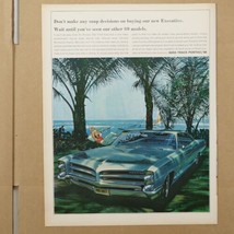 1966 Pontiac Executive Car Wide Track Print Ad 10.5" x 13.25" - £5.62 GBP