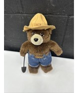 Vintage 12&quot; Smokey Bear Plush Toy with Shovel and Denim Shorts Stuffed A... - $22.92 CAD