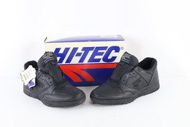 NOS Vintage 90s HiTec Streetwear Mens 7.5 Spell Out Leather Sneakers Sho... - $118.75