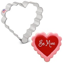 Scalloped Valentine Heart Cookie Cutter | Made in USA | Ann Clark Cookie... - £3.93 GBP