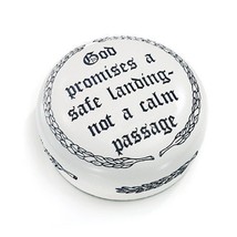 Religious Gift Paperweight&quot;God Promises a Safe Landing - not a Calm Pass... - $36.99