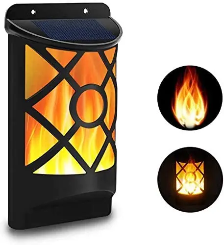 Solar Flame Lights Outdoor Waterproof Flickering Torch light 96 LED Solar Powere - £166.70 GBP