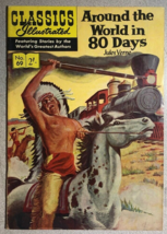 Classics Illustrated #69 Around World 80 Days (Hrn 129BL) Australian Comic Vg++ - £19.77 GBP