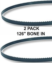 Bandsaw Blades For Cutting Meat In 126X5/8X3Tpi, 2 Pack Fits Hobart 6614. - $42.98