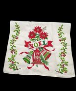 Vintage Christmas Tea Towel Linen Noel Bells Poinsettia Flowers 26" x 15... - €15,16 EUR Vintage Christmas Tea Towel Linen Noel Bells Poinsettia Flowers 26" x 15... - €15,16 EUR