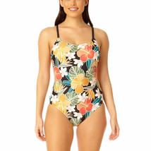 Hurley Ladies&#39; Size Small, One-Piece Swimsuit UPF 50+, Black Multi-Color... - £19.51 GBP