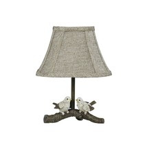 13&quot; Brown Bedside Table Lamp With Tan Empire Shade - £88.77 GBP