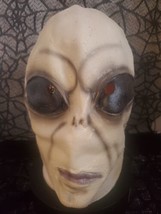 Vintage Latex Alien Halloween Mask 1990s Adult Full Mask Area 51 Roswell Visitor - £26.08 GBP