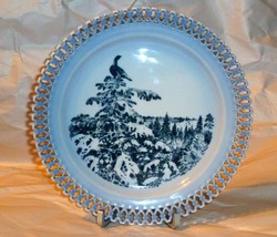 Royal Copenhagen B &amp; G Harald Wiberg Pierced 7&quot; Plate Motiv 9: - $7.57