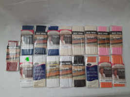 Lot 17 Packages Wright&#39;s Maxi Piping Sewing Trim White Oyster Apricot Pi... - $14.80