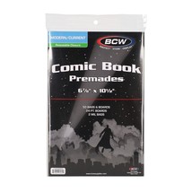 5 packs of 50 (250) BCW Resealable Current/Modern Age Comic Book Bags &amp; ... - $103.87