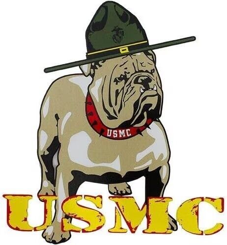 USMC with Bulldog Decal - $8.99